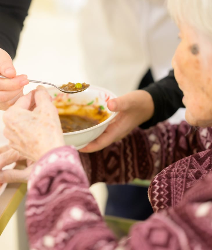 個人性に応じた病院食。食事の楽しみを大切にしています。